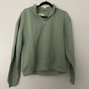 pull&bear mock neck hoodie